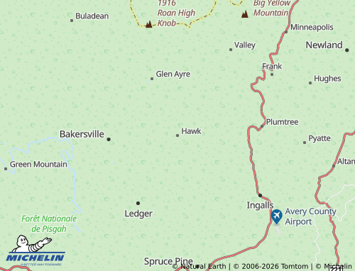 Carte MICHELIN Hawk - ViaMichelin