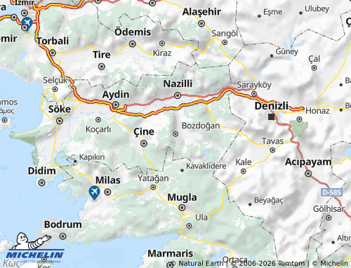 Mappa MICHELIN Bozdoğan - ViaMichelin