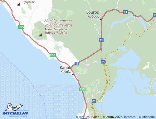 MICHELIN Archangelos map - ViaMichelin