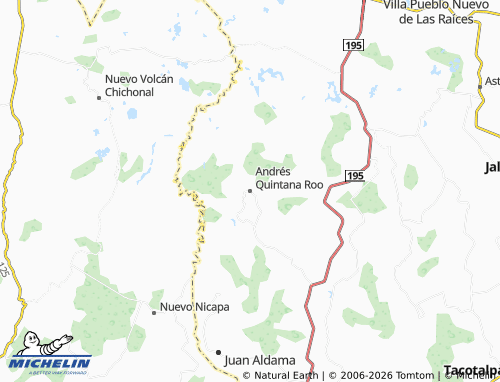 Mappa MICHELIN Andrés Quintana Roo - ViaMichelin
