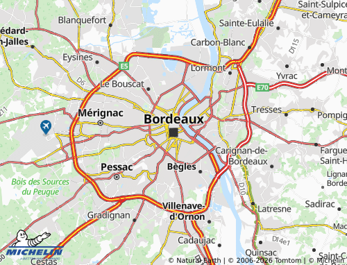 Carte MICHELIN Bordeaux - ViaMichelin