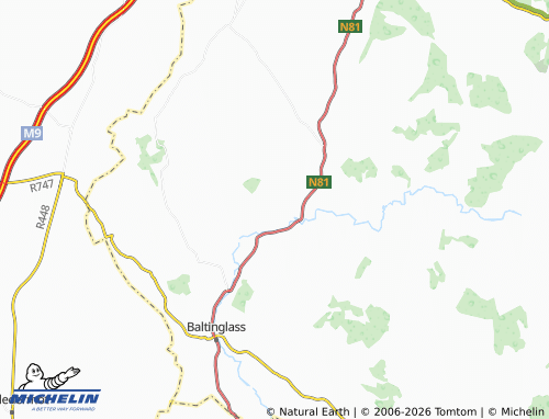 Kaart MICHELIN Stratford on Slaney - ViaMichelin