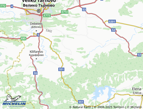 MICHELIN Velchevo map - ViaMichelin
