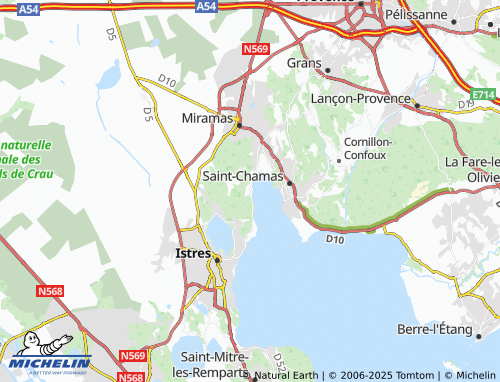 MICHELIN Camp de Raoux map - ViaMichelin