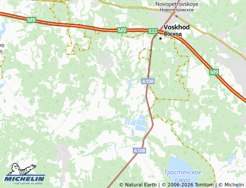 Carte MICHELIN Lesnoye-ST - ViaMichelin