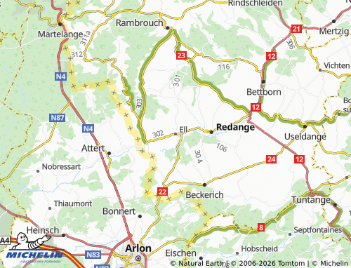 Mappa MICHELIN Ell - ViaMichelin