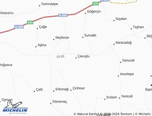 Carte MICHELIN Çavuşlu - ViaMichelin