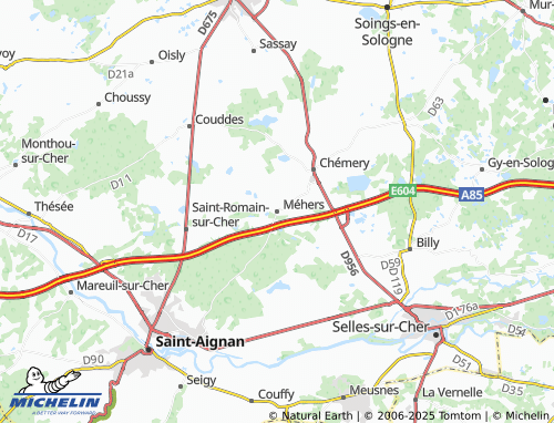 MICHELIN Méhers map - ViaMichelin