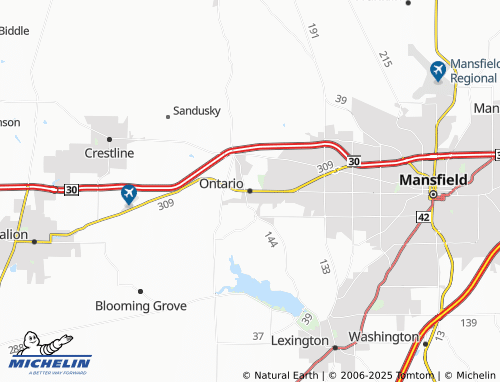 MICHELIN Ontario map - ViaMichelin