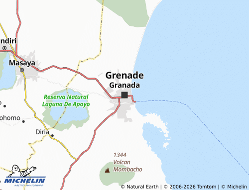 MICHELIN-Landkarte Granada - ViaMichelin
