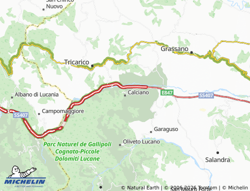 Carte MICHELIN Calciano - ViaMichelin