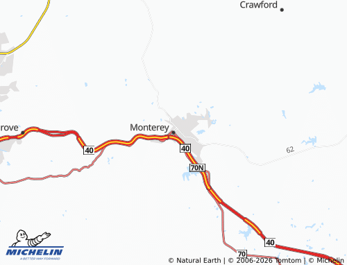 Mapa MICHELIN Monterey - ViaMichelin