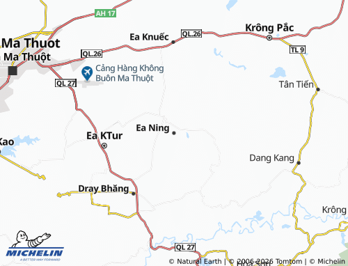MICHELIN Ea Ning map - ViaMichelin