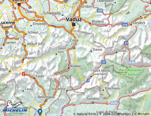 Carte MICHELIN Albula - ViaMichelin