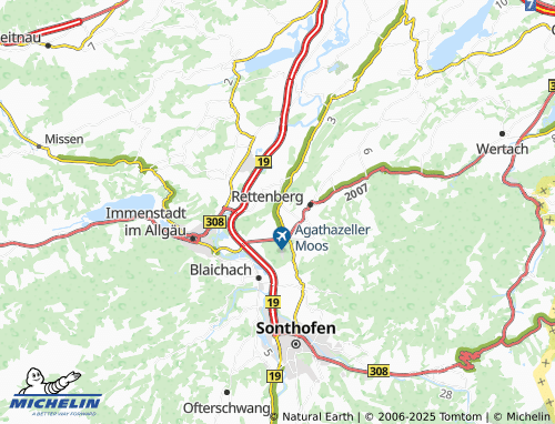 MICHELIN-Landkarte Greggenhofen - ViaMichelin