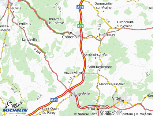 Carte MICHELIN Sandaucourt - ViaMichelin