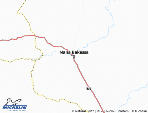 MICHELIN Nana Bakassa map - ViaMichelin