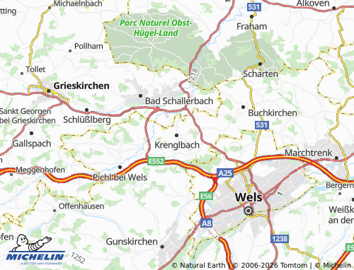 MICHELIN Krenglbach map - ViaMichelin