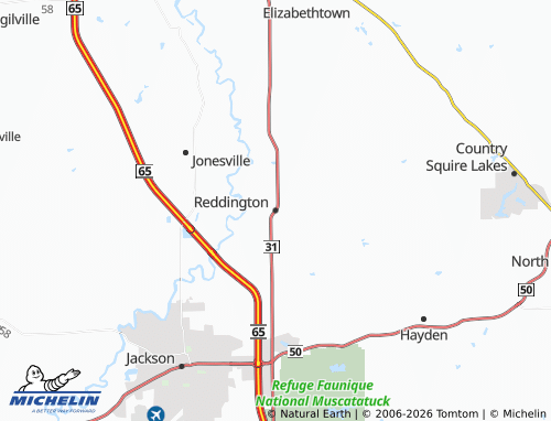 Mappa MICHELIN Reddington - ViaMichelin
