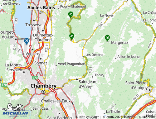 Mapa MICHELIN Les Favres - ViaMichelin