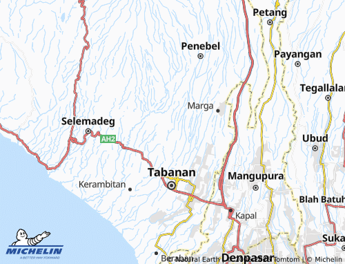 MICHELIN-Landkarte Riang Gede - ViaMichelin