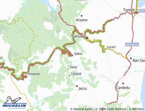 Mapa MICHELIN Gairo - ViaMichelin