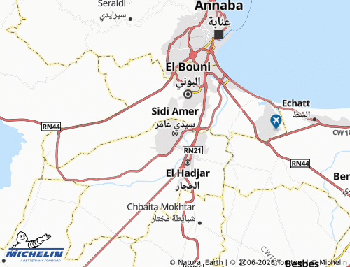 Carte MICHELIN Sidi Amer - ViaMichelin