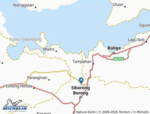 MICHELIN Sitanggor map - ViaMichelin