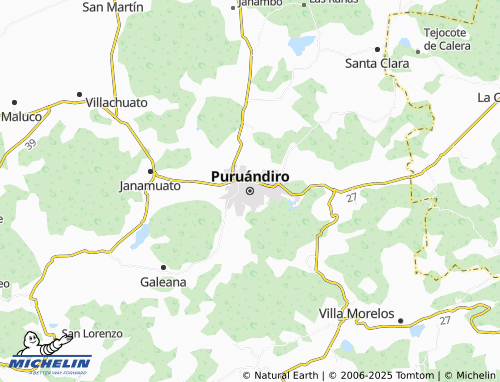 MICHELIN Puruándiro map - ViaMichelin