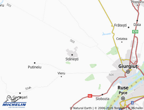 MICHELIN Stănești map - ViaMichelin