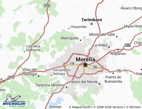 Mappa MICHELIN Batalla de Morelia - ViaMichelin