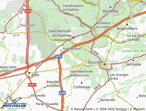 Carte MICHELIN Denisy - ViaMichelin