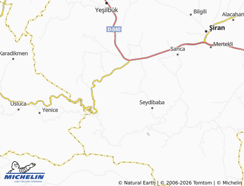 MICHELIN Babacan map - ViaMichelin