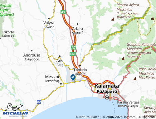 MICHELIN Aithaia map - ViaMichelin