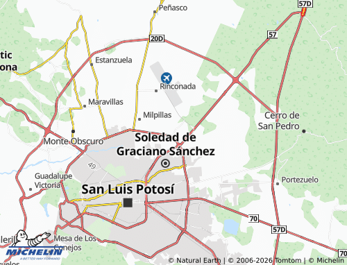 Mappa MICHELIN Luis Donaldo Colosio - ViaMichelin