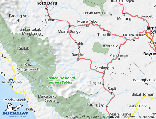 Mappa MICHELIN Merangin - ViaMichelin