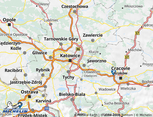 Mapa MICHELIN Sosnowiec - ViaMichelin