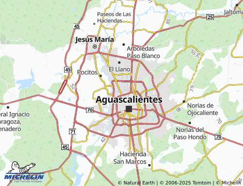 MICHELIN Villas de la Universidad map - ViaMichelin