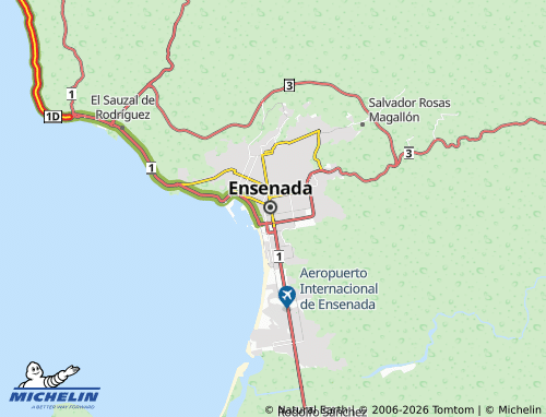 Mapa MICHELIN Nueva Ensenada - ViaMichelin