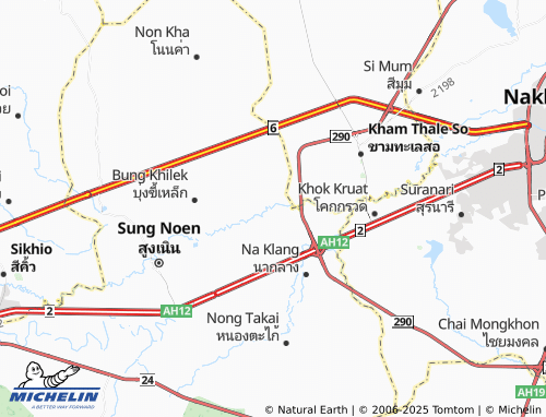 MICHELIN Khong Yang map - ViaMichelin