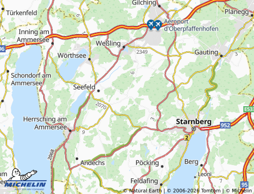 MICHELIN Unering map - ViaMichelin