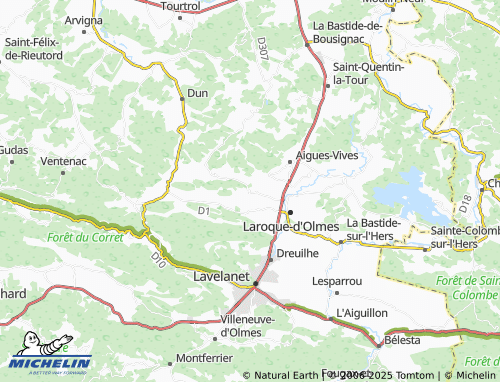 MICHELIN-Landkarte Esclagne - ViaMichelin