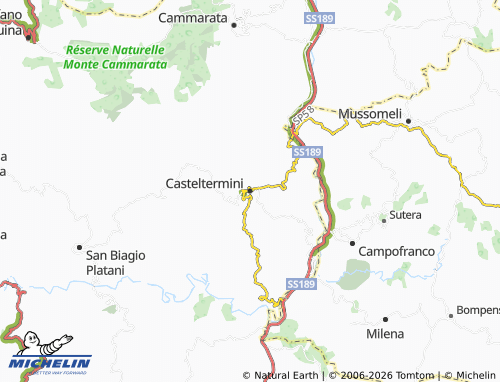 Mapa MICHELIN Casteltermini - ViaMichelin