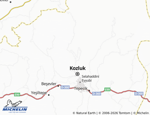 MICHELIN Tosunpınar map - ViaMichelin