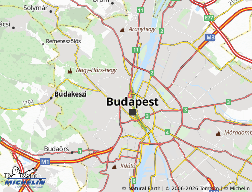 Mapa MICHELIN 2. Kerület - ViaMichelin