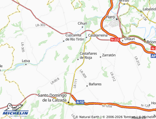 MICHELIN Castañares de Rioja map - ViaMichelin
