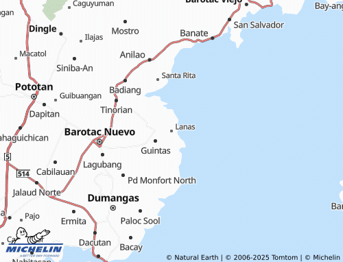 MICHELIN Lanas map - ViaMichelin