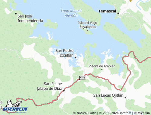Mapa MICHELIN San Pedro Ixcatlán - ViaMichelin