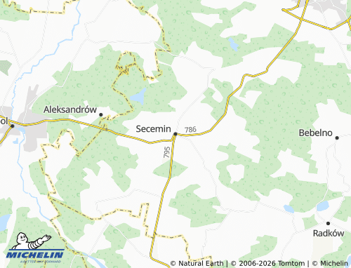 MICHELIN Secemin map - ViaMichelin