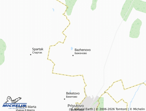 MICHELIN-Landkarte Bazhenovo - ViaMichelin